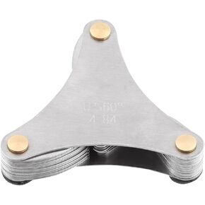 FLEXMAN 52Pcs Metric & Imperial Thread Pitch Gauge, 60 and 55 Degree Adjustable Stainless Steel Screw Pitch Measuring Tool, 0.25 to 6.00mm Range Screw Thread Pitch Gauge for Industrial Measurement
