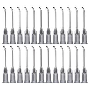 PATIKIL 16Ga x 1 Inch Dispensing Needle Tips, 36Pcs Stainless Steel 45 Degrees Pre Bent Glue Needle Tube Blunt Tips with Luer Lock for Glue Oil Applicator, Grey