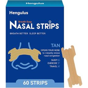 شرائط الأنف للشخير، أجهزة مكافحة الشخير للرجال والنساء، شرائط الأنف للتنفس لتحسين النوم، وتحسين تدفق الهواء وملاءمة مريحة (60 عبوة) in Kuwait