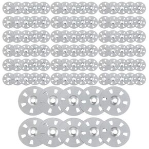 1.38-inch Washers for Installing Foam Boards Galvanized Gypsum Washers Galvanized Steel Washers Wall Washers, Fasteners for Fixing, Fastening and Supporting Foam Boards 100pcs