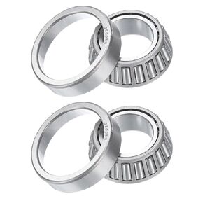 uxcell 2pcs 32005X Tapered Roller Bearing Cone and Cup, 25mm Bore x 47mm OD x 15mm Thick, Chrome Steel Taper Bearing Set, ABEC-3