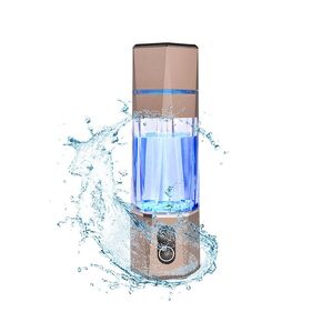 Portablely Hydrogen Generator Water Bottle,Drinking Hydrogen Water Generator, Hydrogen Rich water Generator bottle for Outdoor Sports（champagne, zbfC1champagne