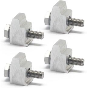 Alumium KF Claw Clamp KF16-KF50 Nail/Claw Clamp DN10 to DN50 Aluminium ISO-KF fittings Vacuum Clamps M6 for NW16 to MW50 flanges(4 Packs)