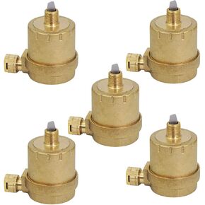 Midline Valve S1546-OM-5 Radiator Steam Air Float Vent; Heat Regulator Valve; Angle Mount; 1/8 in. NPT; Chrome Plated Steel (5 Pack), brass