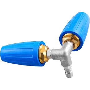 4-in-1 Turbo Nozzle Pressure Washer, 2.0 Orifice Quadruple Turbo Nozzle, 360° Rotating Turbo Nozzle with 1/4" Quick Connector, 4000 PSI