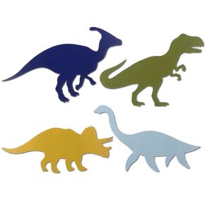 Hoteam Dinosaur Wall Decors Wooden Boys Dinosaur Nursery Wall Decoration Dinosaur Baby Shower Dinosaur Bedroom Playroom Nursery Wall Art for Kids Farmhouse Bathroom Room Art Gift