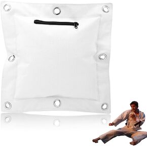 حقيبة الرمل الفارغة المصنوعة من القماش الكتاني من Wing Chun، هدف مع سحاب للملاكمة Muay Thai Sanda لطلاب Wing Chun أو Kung Fu (L) in Kuwait