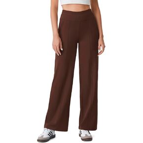 AFITNE Women’s Wide Leg Pants with Pockets 29"/31" 2024 Fall Stretchy High Waist Pull On Yoga Casual Dress Lounge Trousers