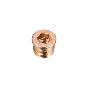 uxcell Wood Furniture M8x15mm Threaded Insert Nuts Interface Hex Socket Drive 50pcs