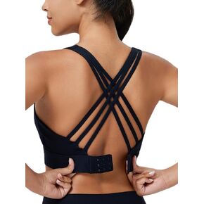 High Impact Sports Bra for Women High Support Molded Cups Strappy Women’s Sports Bra for Workout,Training and Running