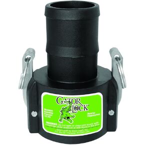 Green Leaf GLP 200 C NL Series Polypropylene Gator Lock Cam Lever Coupling, Non-Locking, 2" Female Coupler/Hose Shank