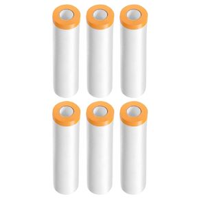 HARFINGTON 6 Rolls Pre-Taped Masking Film 70.9" x65.6ft Tape and Drape Painters Plastic Drop Cloth Film with Tape Plastic Sheeting for Automotive Painting Covering