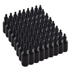 The Bottle Depot - 24 عبوة - زجاجة زجاجية سعة 2 أونصة مع قطارة - أخضر - لمسة نهائية للرقبة 20-400 - زجاجات بوسطن المستديرة - حماية من الأشعة فوق البنفسجية