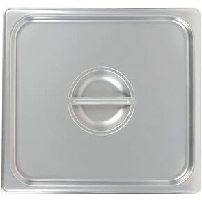 Royal Industries Notched Two-Thirds Size Steam Table Pan, 13 7/8" L x 12 3/4" W, Stainless Steel, Commercial Grade - NSF Certified