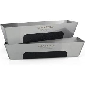 Clear Style Stainless Steel Mud Pan 14" 1 Pack