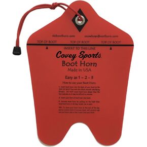 Covey Sports Ski and Snowboard Boot Horn with DuraSlip Technology - Essential Ski Boot Shoe Horn for Easy Boot Entry - USA Made Ski Boot Accessories & Snowboard Accessories Tool for Boots