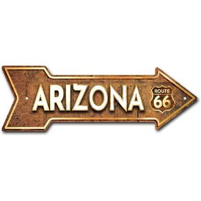 MightySkins Peel and Stick Art Removable Arizona Route 66 (2) Decal Decor 24" Directional Sticker Vinyl Wall Decals