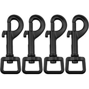 Swivel Snap Hooks Black Swivel Snap Hooks Trigger Snaps Dog Leash Hook Swivel Clip 4PCS