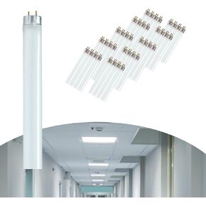 Satco S8406 (30 Case Pack) 17 Watt; T8; Fluorescent; 4100K Cool White; 85 CRI; Medium Bi Pin Base ;1450L; T8 Linear; 1.08 in. Length, for Commercial, Corporate, Contractors