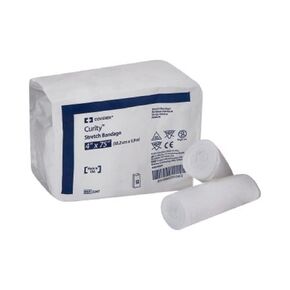 Covidien 2247 Curity Stretch Bandage, 4" x 75" Size (Pack of 12)