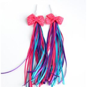 Kids' Bicycle Bike Bowknot Streamers Scooter Handlebar Tassel Streamers Bicycle Grips Sparkle Tassel Ribbons Baby Carrier Accessories for Boys Girls
