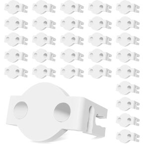 30PC Socket Clip, Christmas Light Clips Magnetic Light Holders Roof Ridge Light Hook Accessories for Outdoor Patio Holiday Lighting Installation