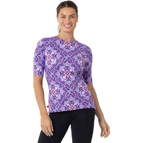 Terry Cycling Jersey Women Soleil Short Sleeve Bike Top for Women, Athletic Fit UPF 50 + Sun Protection