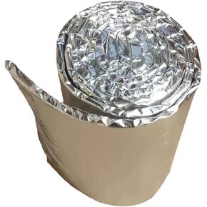Ceramic Fiber Insulation Roll Large Size Fireproof Insulation Baffle Fire Blanket for Wood Stove Baffle Fireplace Pellet Stove Chimney Furnace Boiler(Size:590in*24in*0.4in,Color:Single Sided)