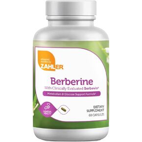 Berberine with Clinically Evaluated Berbevis, Metabolism and Glucos Support Formula, 60 Capsules.