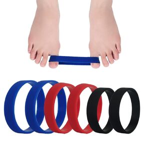 6PCS Toe Stretcher Bands, Toe Bands for Bunions Correction, Toe Valgus Corrector, Foot Stretcher Resistance Bands for Bunion Relief