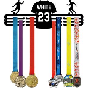 Medal Hanger Display, Medal Holder with Name and Sport Gymnastics, Running, Karate, Baseball for Athlete Boy Girl Kid