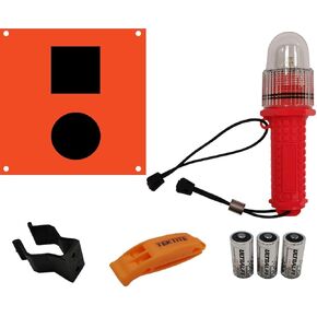 SOSeFLARE™5 NO More Flares!™ Electronic Boat Distress Flare, USCG Approved to Replace Flares. Complete Day/Night Flare & Audible Signal Replacement kit for Boats. Made in USA!