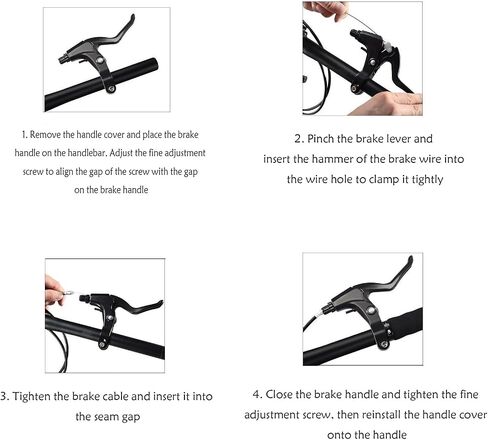 1 Pair Universal Bike Brake Handle,Bicycle Brake Lever 0.86 Inch/22mm for Bicycle,Mountain Bike, Road Bike, Folding Bike in Saudi Arabia
