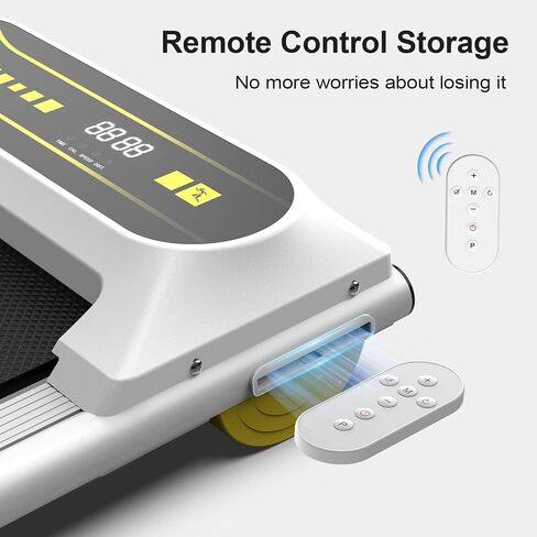 Walking Pad,Max 2.5 HP Portable Under Desk Treadmill,265LBS Capacity Installation-Free Treadmills for Home & Office Small,Remote Control LED Display in Saudi Arabia