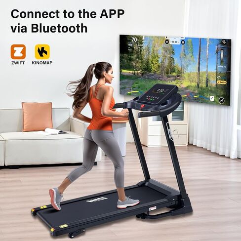 Treadmills for Home 300 lbs Capacity, 4 Level Incline Treadmill, 8 MPH Speed, 2.5 HP Running Threadmills Machine for Home in Saudi Arabia