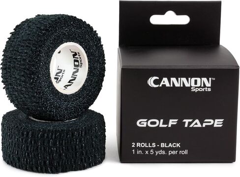 2 Pack Golfers Tape for Fingers and Hands | 1" x 5 Yards All Weather Blister Protection Non-Sticky Tape (Black, 2 Pack) in Saudi Arabia