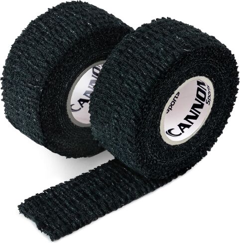 2 Pack Golfers Tape for Fingers and Hands | 1" x 5 Yards All Weather Blister Protection Non-Sticky Tape (Black, 2 Pack) in Saudi Arabia