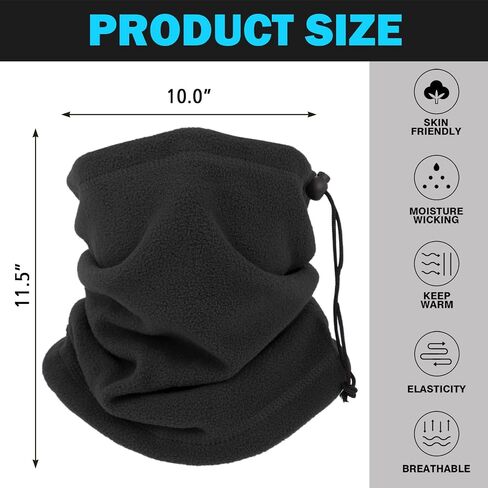 Winter Neck Warmers Fleece Neck Gaiter Windproof Face Covering Balaclava Scarf Mask for Ski Motorcycle in Saudi Arabia