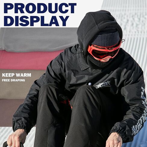 Winter Neck Warmers Fleece Neck Gaiter Windproof Face Covering Balaclava Scarf Mask for Ski Motorcycle in Saudi Arabia