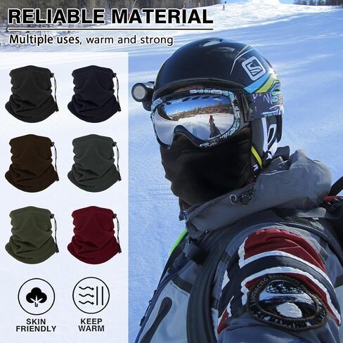 Winter Neck Warmers Fleece Neck Gaiter Windproof Face Covering Balaclava Scarf Mask for Ski Motorcycle in Saudi Arabia