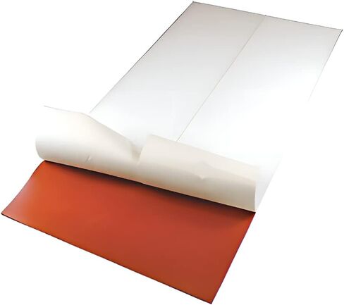 Rubber Roll, Silicone, Rubber Width 12 in, Rubber Length 5 ft, Rubber Thickness 1/16 in, 40A, Plain Backing in Kuwait