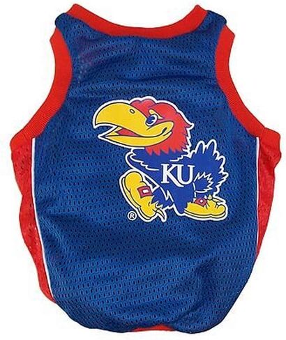 Collegiate Kansas Jayhawks Dog Basketball Jersey, XX-Small in Kuwait