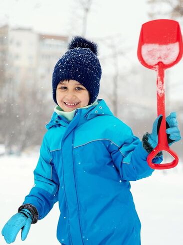 Geyoga 2 Pair Kids Winter Snow Ski Gloves Waterproof Faux Fur Snowboard Mittens Windproof for Youth Teen Boys Girls Children (Blue, Rose Red,5-10 Years) in Saudi Arabia