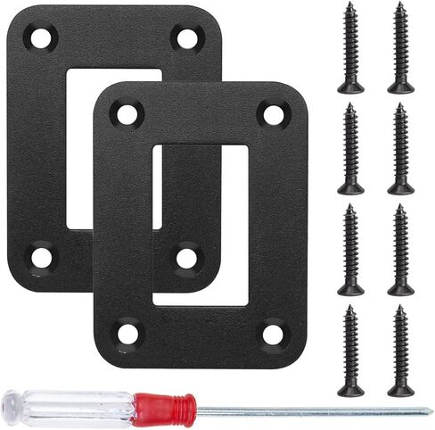 Rocker Switch Panel 3 Way Panel Housing Holder,3 Gang Black Waterproof Anodized Aluminium Switch Shell Bracket with Screws for Car Boat Truck RV(2pcs) in Kuwait