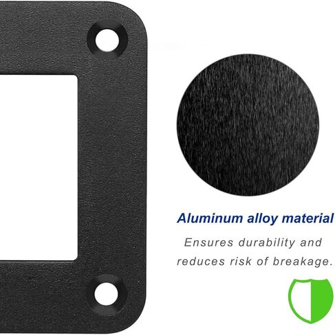 Rocker Switch Panel 3 Way Panel Housing Holder,3 Gang Black Waterproof Anodized Aluminium Switch Shell Bracket with Screws for Car Boat Truck RV(2pcs) in Kuwait