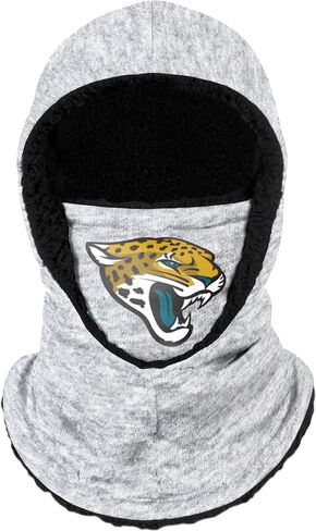 FOCO NFL unisex-child Heather Grey Big Logo Hooded Warm Fleece Lined Balaclava in Saudi Arabia