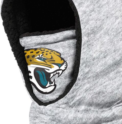 FOCO NFL unisex-child Heather Grey Big Logo Hooded Warm Fleece Lined Balaclava in Saudi Arabia