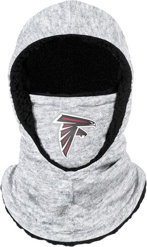 FOCO NFL unisex-child Heather Grey Big Logo Hooded Warm Fleece Lined Balaclava in Saudi Arabia