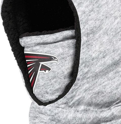 FOCO NFL unisex-child Heather Grey Big Logo Hooded Warm Fleece Lined Balaclava in Saudi Arabia