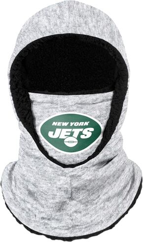 FOCO NFL unisex-child Heather Grey Big Logo Hooded Warm Fleece Lined Balaclava in Saudi Arabia